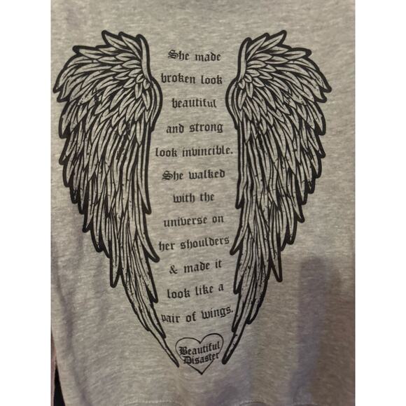 VS pink Full zip up hoodie hooded sweatshirt large vintage bling - Picture 8 of 9